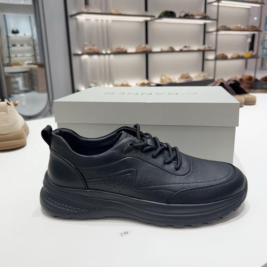 【云粉节】BF楼千百度男鞋板鞋2025秋商场正品休闲运动真皮系带A25418105吊牌价1199活动价799 商品图1