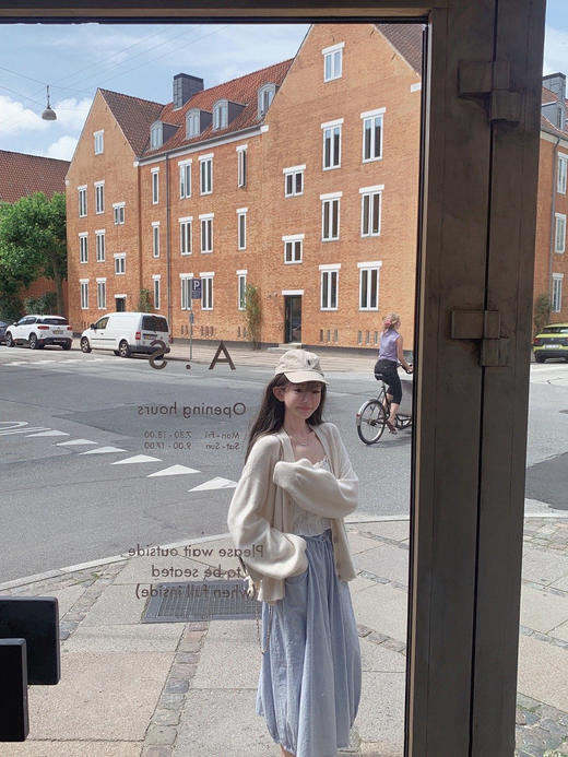 金蘑菇菇 羊绒织物穿搭套组/真丝羊绒开衫 商品图5