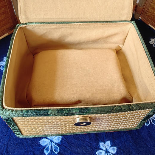 典藏香云纱升级版竹编纸巾盒小号 商品图1