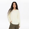 oneup亚麻宽松圆领长袖 商品缩略图1
