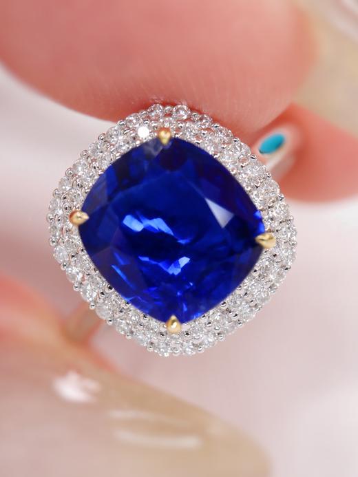 2ct刻面蓝宝石戒指 商品图2