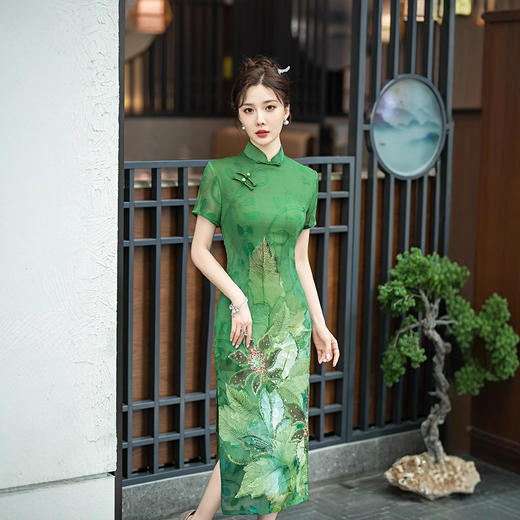 改良旗袍妈妈日常穿年轻款优雅气质高端SYG926 商品图0