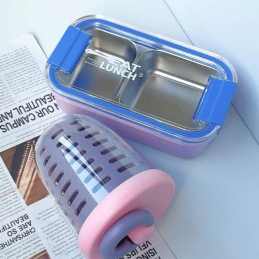 yispot易铂304不锈钢分格餐盒+水果杯组合 商品图11