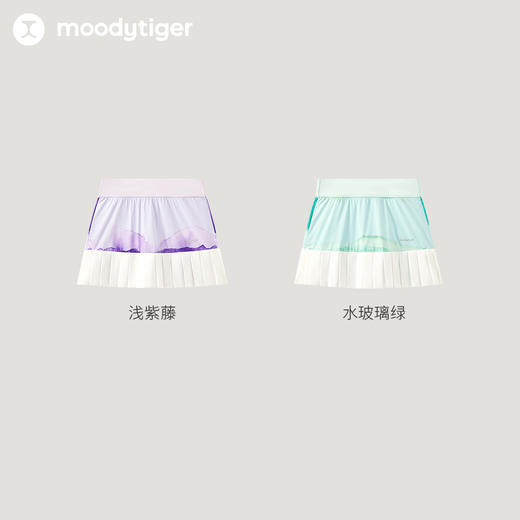 moodytiger夏新女童运动休闲拼接百褶半身裙【DR】42211804 商品图4