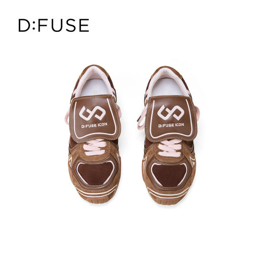 Dfuse迪芙斯2025秋季新款百搭复古德训鞋翻盖鞋舌休闲运动鞋小白鞋DFD3112078 商品图14