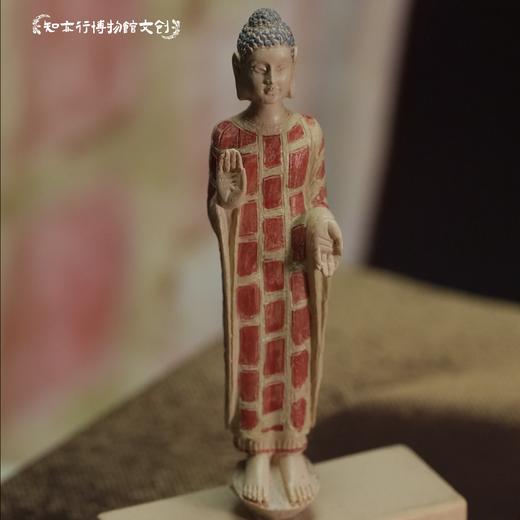 青州微笑北齐贴金彩绘圆雕佛立像冰箱贴博物馆文创磁吸纪念品 商品图4