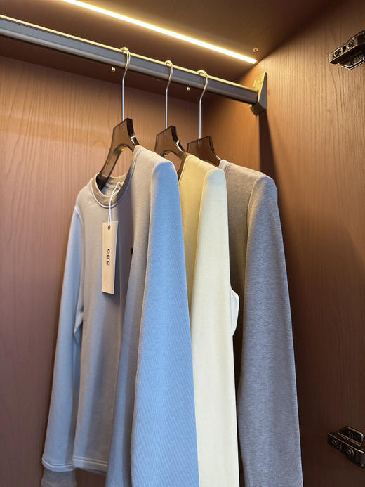 秋季必备韩国订单egg鸡蛋马卡龙德绒T恤 商品图0