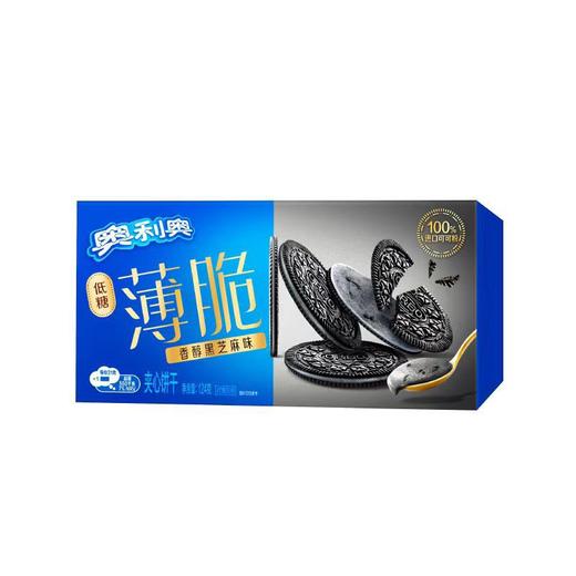 奥利奥124g黑芝麻味低糖薄脆饼干 商品图0