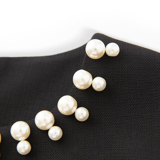 「高货wl」全新升级【铂金会员358/天猫479/差价121】(74129)洛诗琳法式赫本风连衣裙2025秋季荷叶边假两件无袖包臀女 商品图3