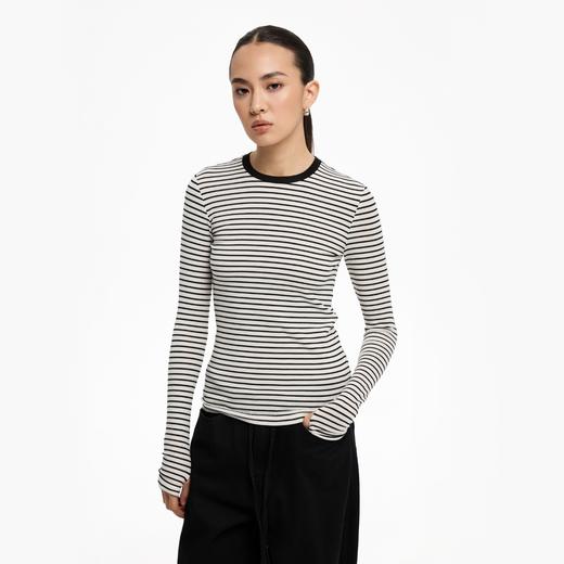 oneup天丝羊毛彩色条纹长袖 商品图3