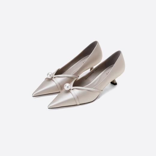 【云粉节】BF楼Westory早秋珍珠镂空带时尚单鞋 商品图5