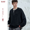 BJHG不计后果 亨利领长袖t恤男款秋季基础打底衫蛇骨羊绒休闲卫衣 商品缩略图0