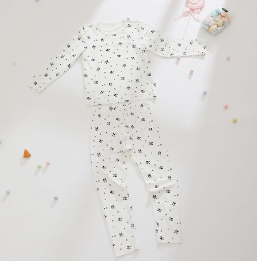 【萌趣满印熊猫纯棉套装】SCHIESSER舒雅童装男童长袖长裤保暖套装95%棉5%氨纶170g   3B/25274W 商品图5