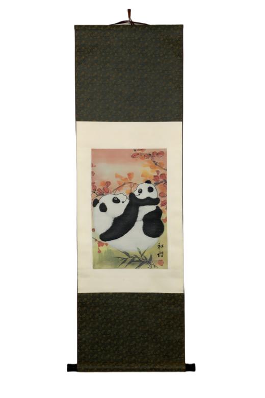 和谐——蜀锦卷轴挂画 商品图1