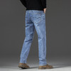 【DYG】大依优型大码男装加肥大码男装宽松刺绣直筒牛仔裤男百搭弹力商务牛仔长裤 商品缩略图8