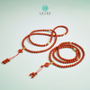D南红玛瑙项链-圆珠配三通莲花台约6 商品缩略图0