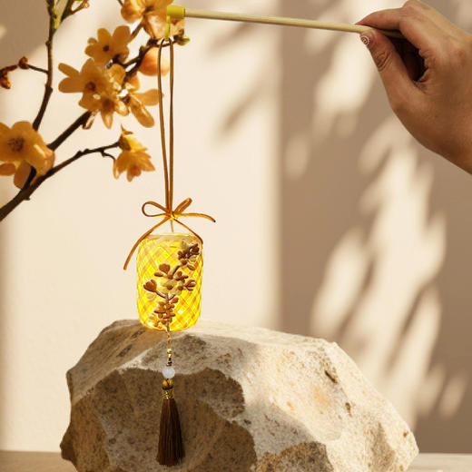 【中秋节DIY竹编灯笼手工&成品系列】手工灯笼制作材料包成品可发光创意手提灯笼装饰挂件 商品图2