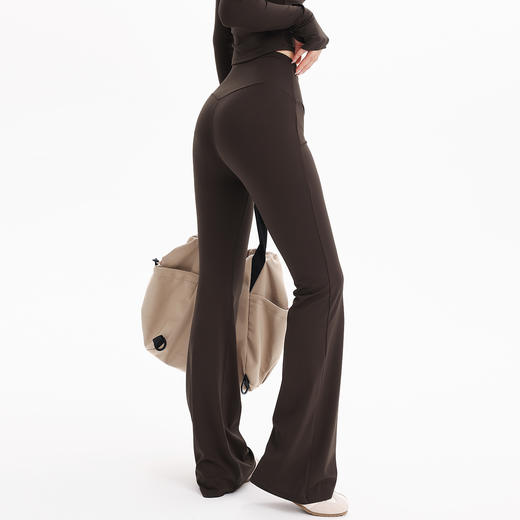 跃牌【禅语梵心】裸感收腹高弹力运动裤瑜伽喇叭裤紧身显瘦高腰蜜桃提臀健身长裤CK3313 商品图3