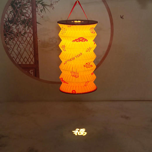 【投影创意古风灯笼】中秋节创意礼品 可提可立可投影  手提发光小灯笼 元宵节投影花灯 新年礼物折叠纸灯笼 商品图8
