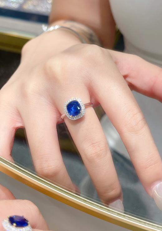 2ct刻面蓝宝石戒指 商品图4