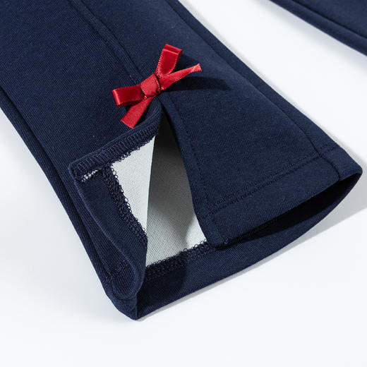 迪士尼25秋新款女童宽松卫衣休闲喇叭裤两件套套装ZD3ET011 商品图7