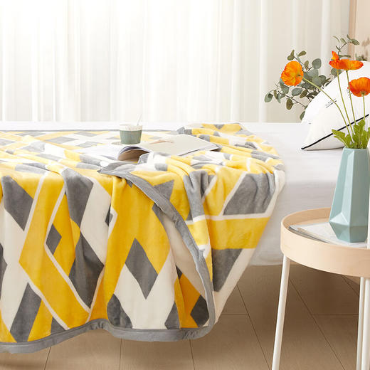 博洋生活 辉煌法兰绒休闲毯150*200cm 商品图1