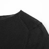 ROMI STUDIO 100%水溶羊毛黑色一字领落肩卷边针织衫 RW24WSD1134 商品缩略图2