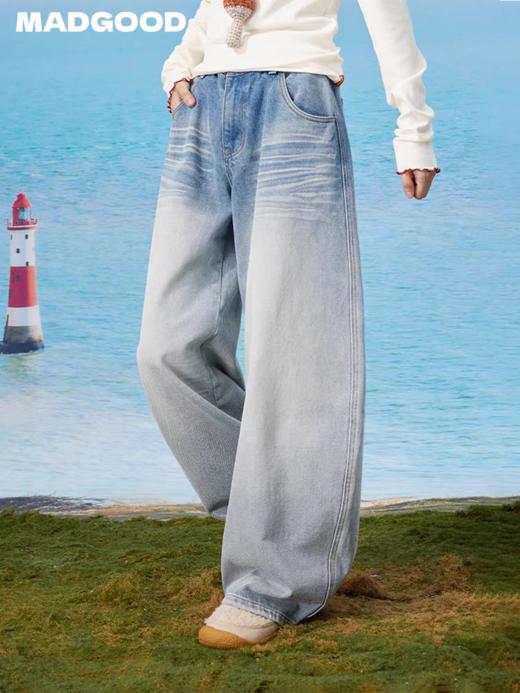 马得工地/MDGDKZ13140/刺绣花苞牛仔裤 商品图0