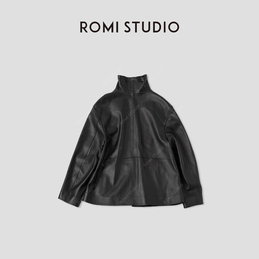 ROMI STUDIO“完美诠释”土耳其羊皮防风立领皮衣夹克RWCAWT4781 商品图2
