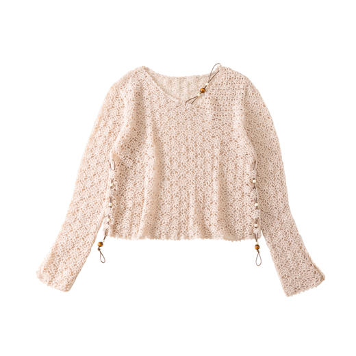 苏苏姐家芳时斜领上衣手工DIY钩针马海毛线团自制材料包 商品图5