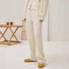 谜底休闲裤长裤女2025秋新品百搭松紧腰悬垂感米白卫裤253MK1248 商品缩略图1