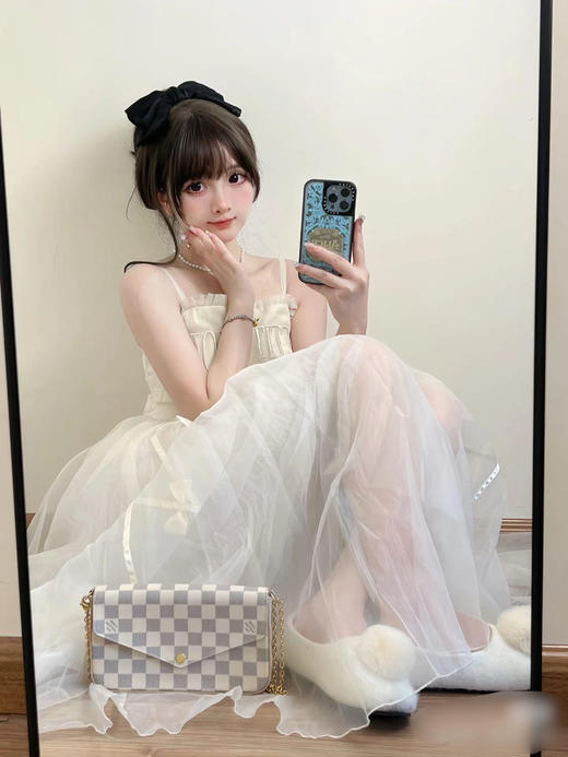 LV 白棋盘格 三合一 链条包 商品图2