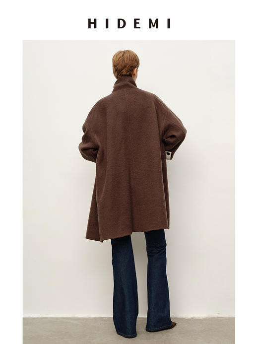 HIDEMI 【demi同款】深牛仔蓝原色微弹喇叭超显瘦长裤牛仔裤 商品图4