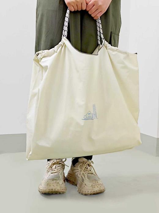 钟书阁大容量手提收纳四向抽绳便携环保包 商品图2