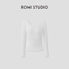 ROMI STUDIO“简约优雅”轻柔磨毛高弹修身V领长袖T恤 RWCRSG2998 商品缩略图0