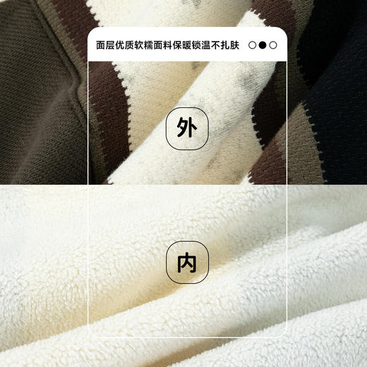 迪士尼25秋冬季新款条纹撞色卫衣男童上衣中大童加绒保暖休闲运动卫衣XD4DS065 商品图5