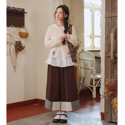 复古花朵刺绣系带开衫纪念日百货门店同款164548611 商品图3