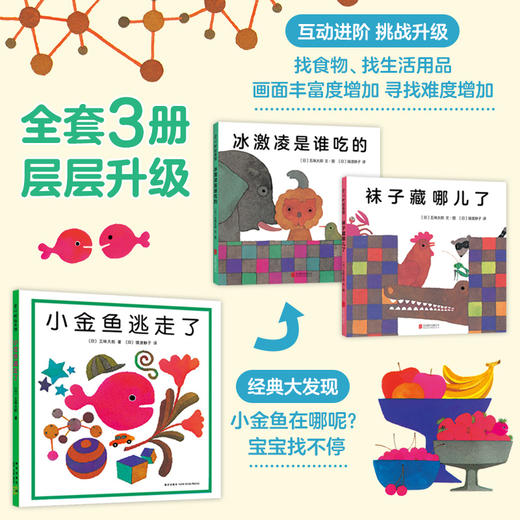 "小金鱼逃走了"认知游戏绘本（3册） 商品图2