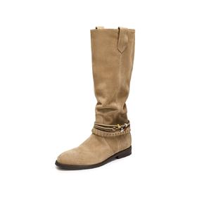 【云粉节】【思加图】BF楼思加图2025冬季新款复古西部靴牛仔靴长筒靴高筒靴女靴子EIL02吊牌价2490