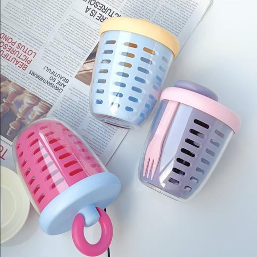 yispot易铂304不锈钢分格餐盒+水果杯组合 商品图8