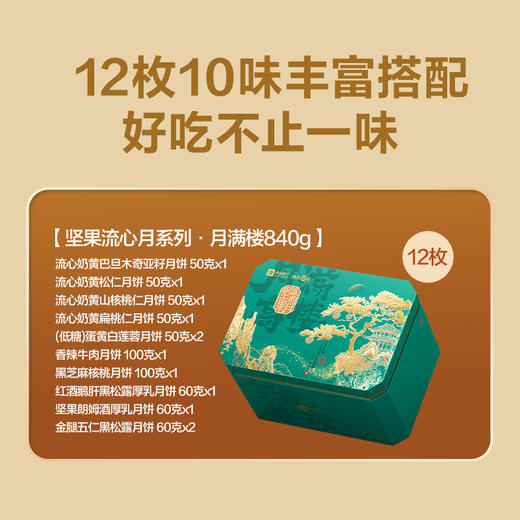 2025年中秋良品铺子 坚果流心月·月满楼840g 商品图1