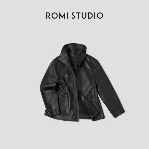 ROMI STUDIO“完美诠释”土耳其羊皮防风立领皮衣夹克RWCAWT4781 商品图3
