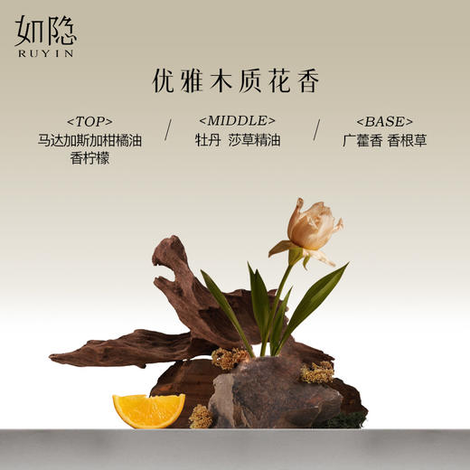 如隐RUYIN灵犀香水 优雅花香中性男士女士寺庙香淡香礼盒礼物 商品图1