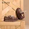 Dfuse迪芙斯2025秋季新款航海风勃肯鞋复古学院风绒面袋鼠鞋休闲女鞋DFD3112052 商品缩略图4