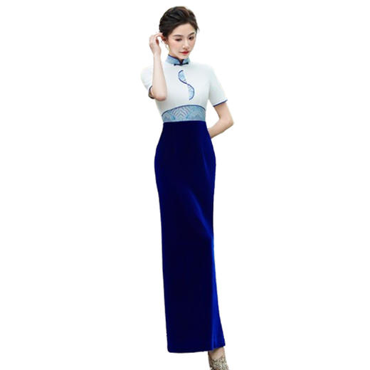 改良版新中式走秀旗袍演出服YD3500 商品图4