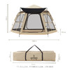 何大屋 传奇小镇六角黑胶帐篷HDW1516 商品缩略图7