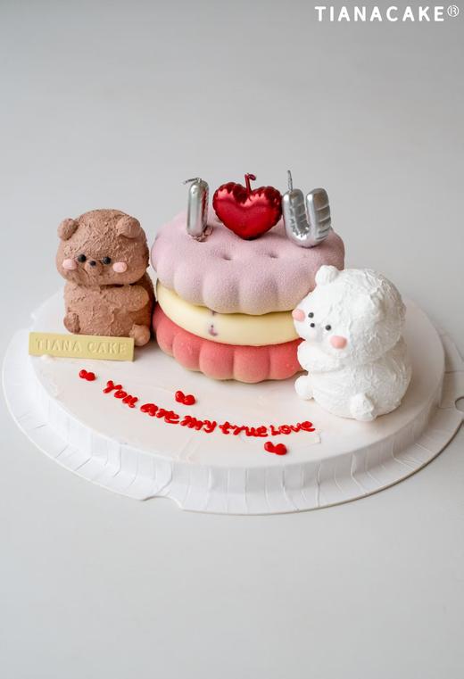 挚爱💕(4寸emoji树莓开心果慕斯) 商品图3