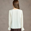 「自」全新升级【铂金会员183/天猫239/差价56】(01003)洛诗琳新款蕾丝拼接雪纺衫2025秋季设计感气质雪纺衬衫女 商品缩略图4
