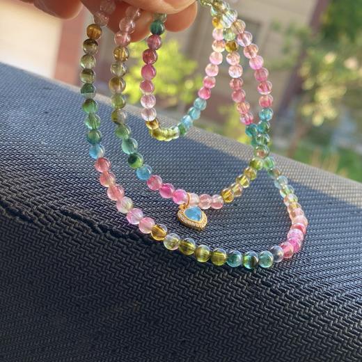 4.3mm多圈西瓜碧玺手串 商品图1