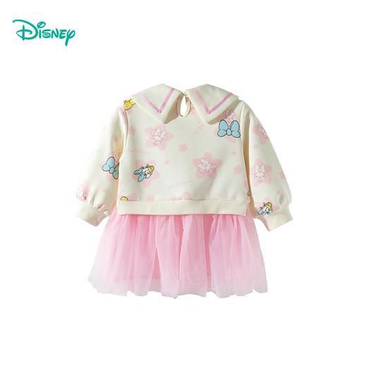 迪士尼童装春秋季女童洋气卫衣裙小女孩米妮黛丝印花长袖连衣裙ZD3EQ001 商品图5